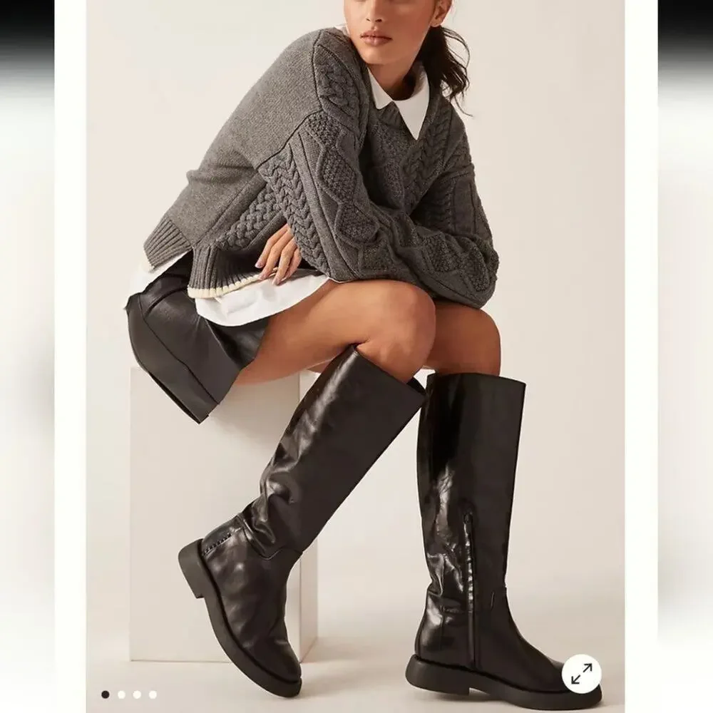 SARTO By Franco‎ Sarto Eliza Knee High Boots Leather Size 7.5 new!!!